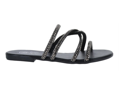 Sandalias Luna Rosa Negro para Mujer