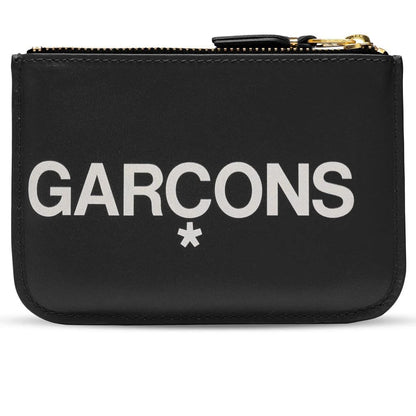 Comme des Garcons Huge Logo Wallet Black