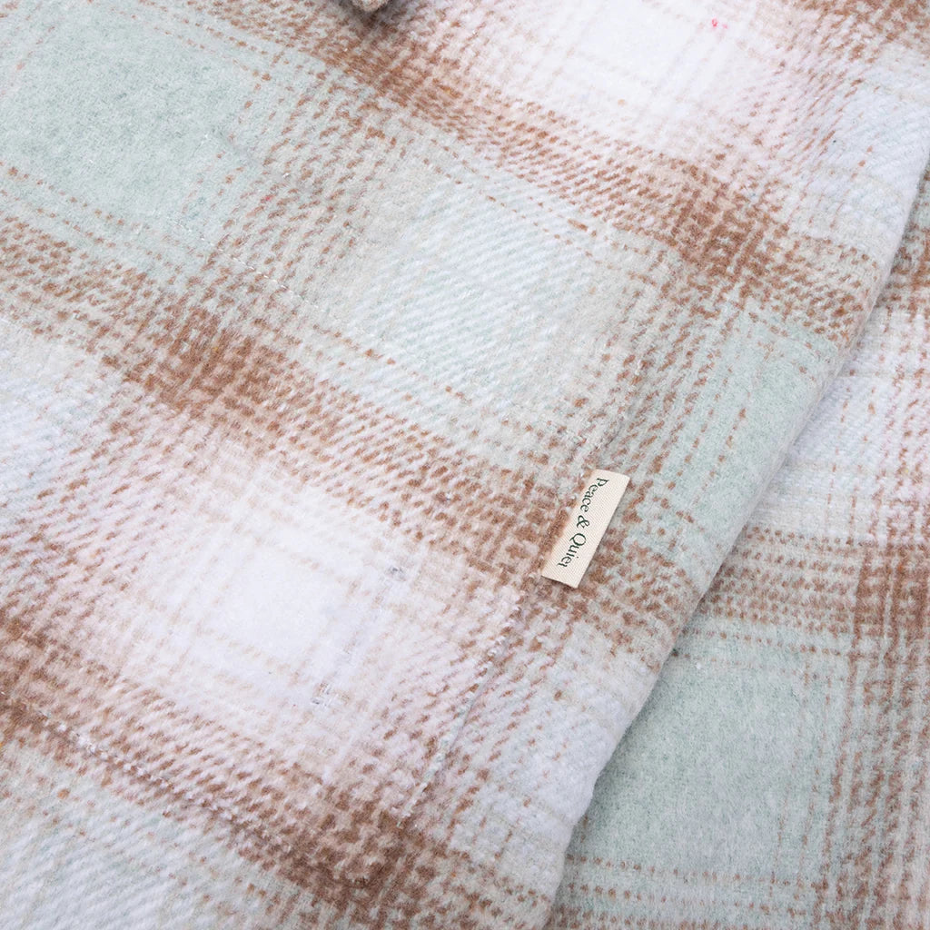 Wordmark Zip Shirt Sage