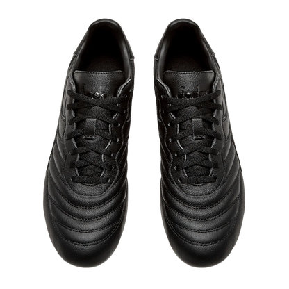 Diadora Brasil LT MDPU Firm Ground Soccer Cleats Black Black