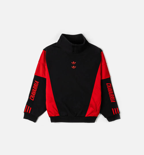 Willy Chavarria x Adidas Watsonville Mockneck Mens Jacket Black Red