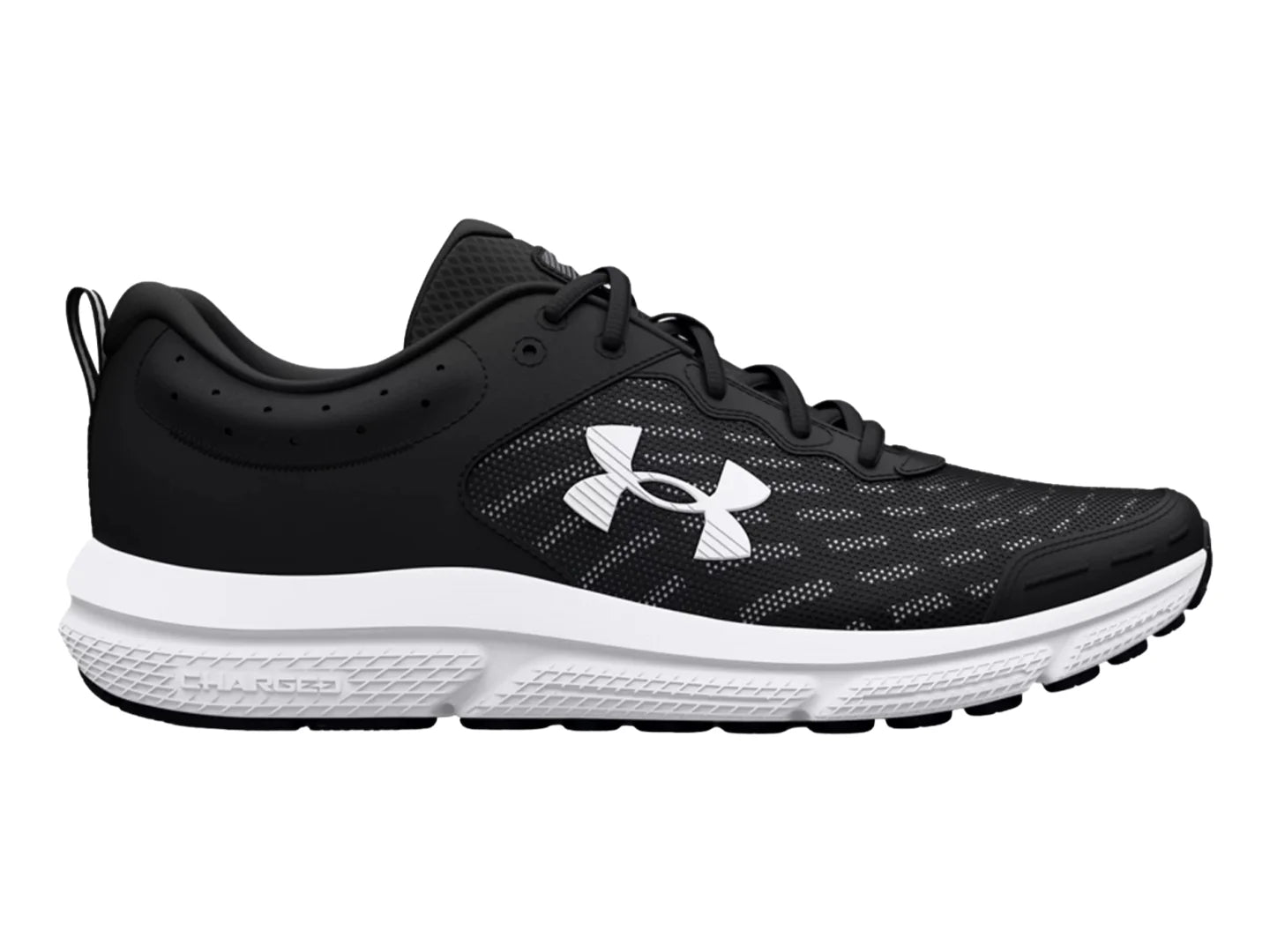 Tenis Under Armour Charged Assert 10 Negro y Blanco para Hombre