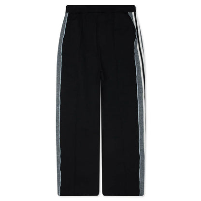 Knit Panel Pant Black Green