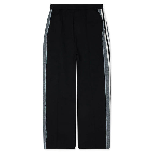 Knit Panel Pant Black Green