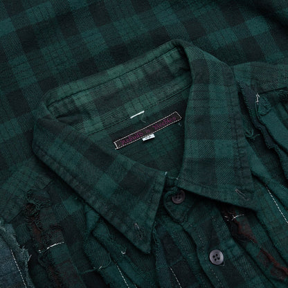 Over Dyed Ribbon Shirt Green