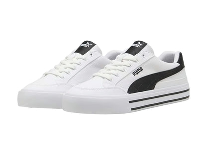 Tenis PUMA Court Classic Vulc Blanco y Negro para Hombre