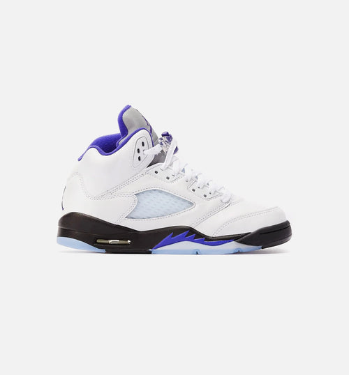 Air Jordan 5 Retro Concord Grade School Lifestyle Shoe White Purple