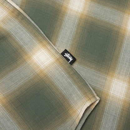 Beach Ombre Plaid Shirt Green
