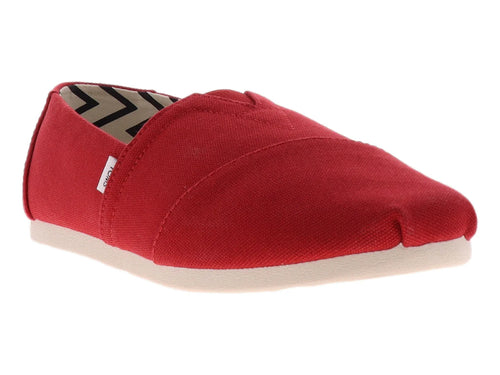 Zapatos Alpargatas TOMS Rojo para Hombre