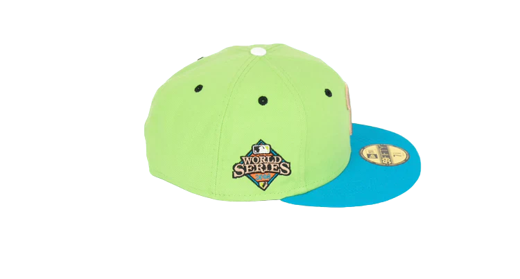 New Era 59Fifty Philadelphia Phillies 2008 World Series "Stone Age Pack" Fitted Hat - Lime Green