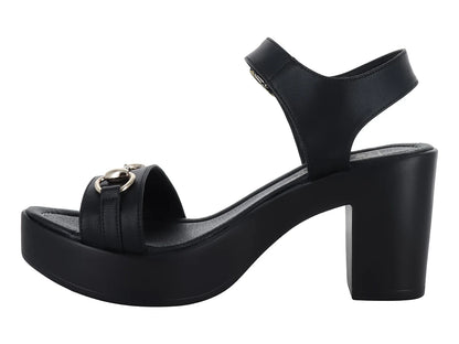Sandalias Luna Rosa Negras para Mujer
