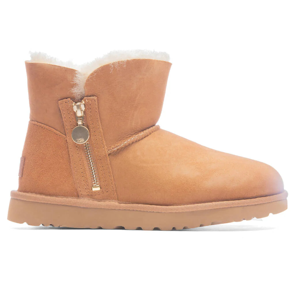 Womens Bailey Zip Mini Chestnut