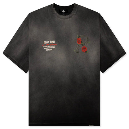 Represent x Guns N Roses Tour T Shirt Stained Black