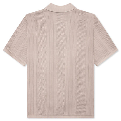 Open Stitch Polo Cashmere