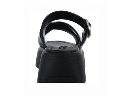 Sandalias Salamandra Negro Plataforma para Mujer