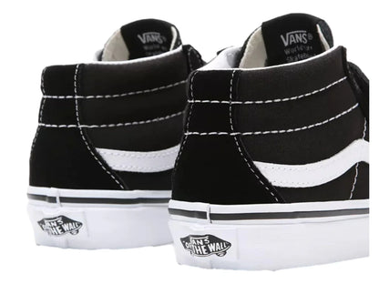 Tenis Vans Sk8 Mid Reissue Negro y Blanco para Niño