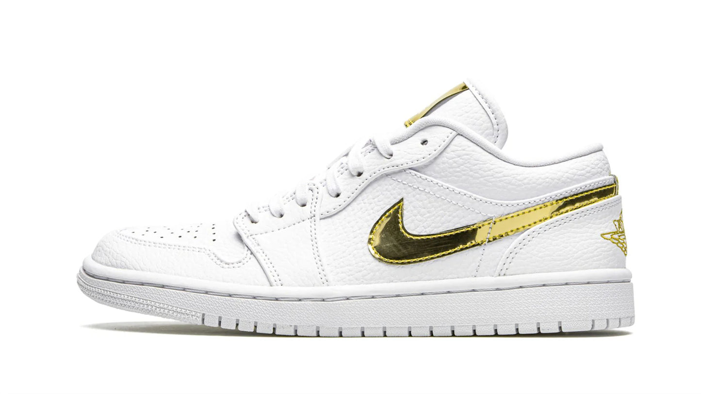 AIR JORDAN 1 LO SE WMNS White Metallic Gold