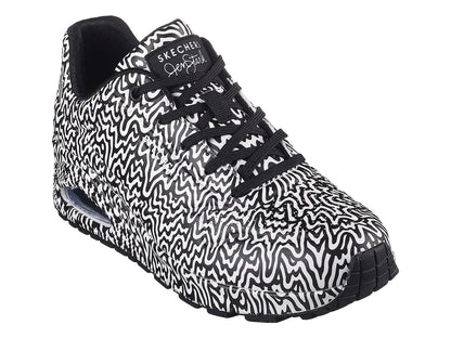 Tenis Skechers One Negro y Blanco para Mujer