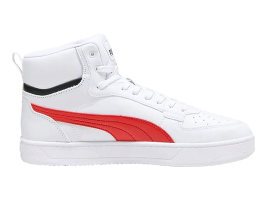 Tenis PUMA Caven 20 Mid Blanco y Rojo para Hombre