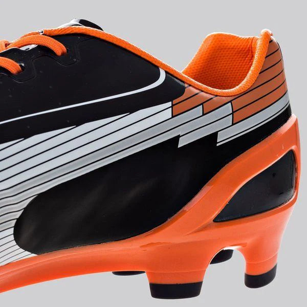 PUMA evoSPEED 1 FG Firm Ground Soccer Cleats Black White Orange