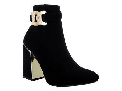 Botines Luna Rosa Negros para Mujer