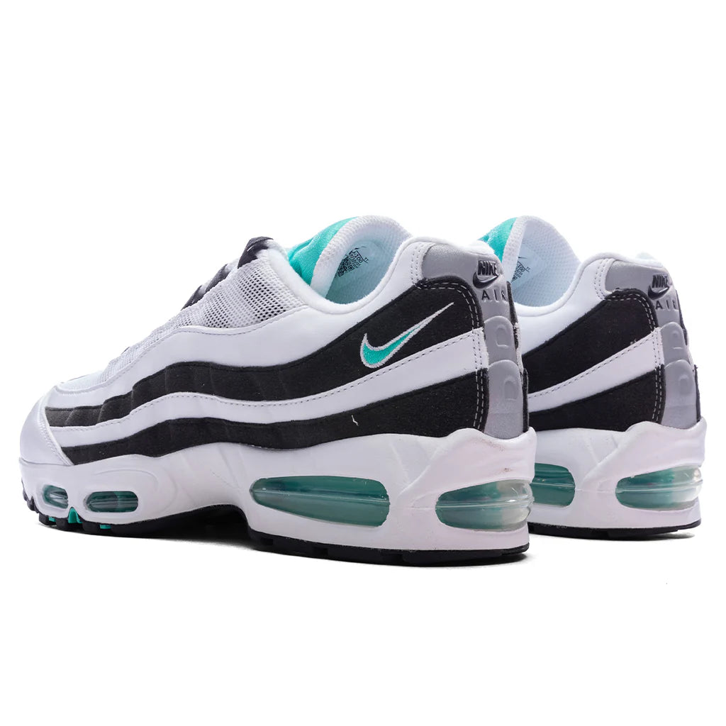 Air Max 95 OG Black Border White Hyper Jade Black Metallic Silver
