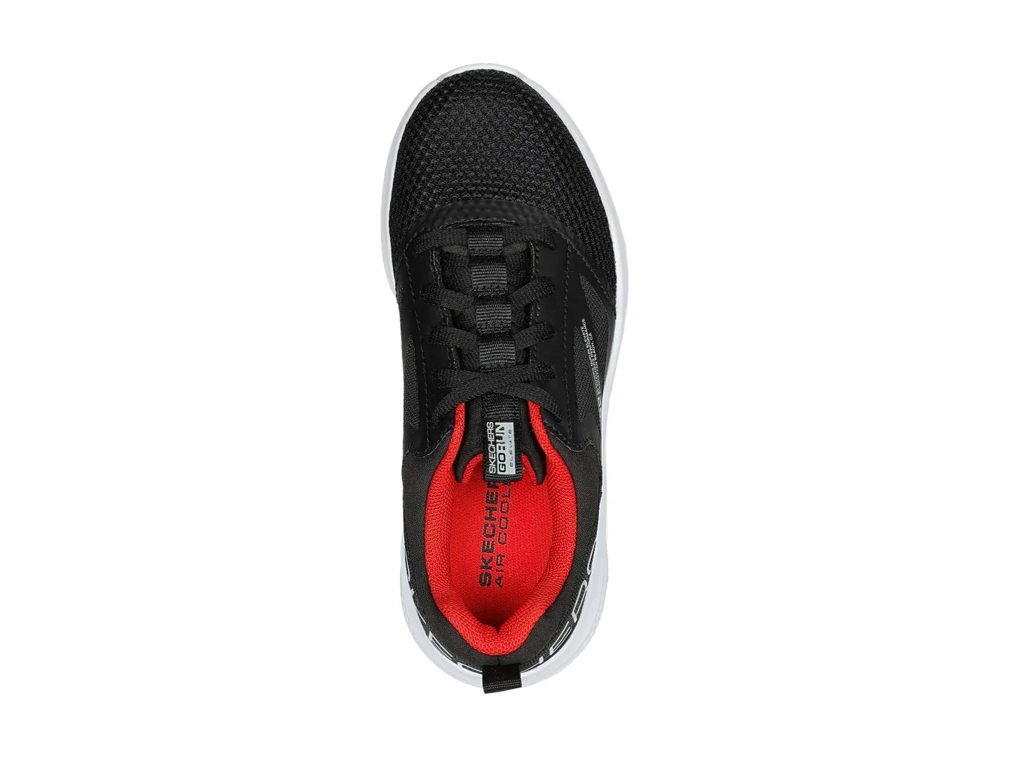 Tenis Skechers Go Run Elevate Negro y Rojo para Niño
