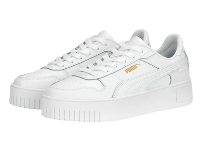 Tenis PUMA Carina Street Blancos con Oro para Mujer