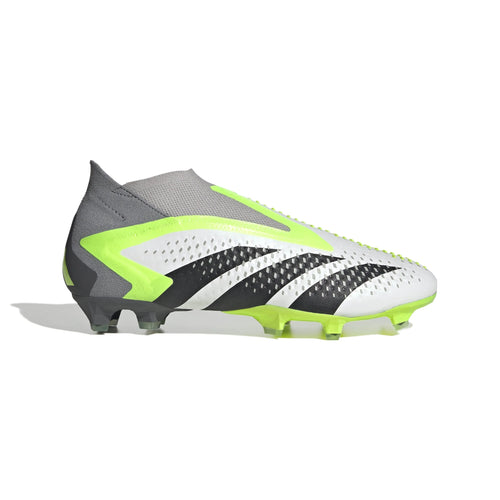adidas Predator Accuracy FG Firm Ground Cleats White Black Lucid Lemon