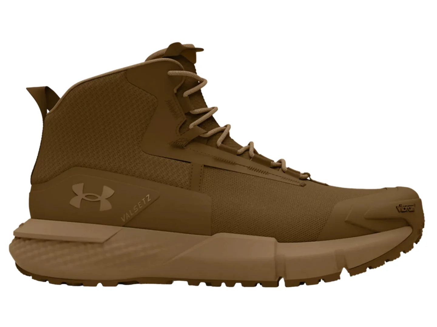 Botas Tácticas Under Armour Charged Valsetz Mid Color Marrón