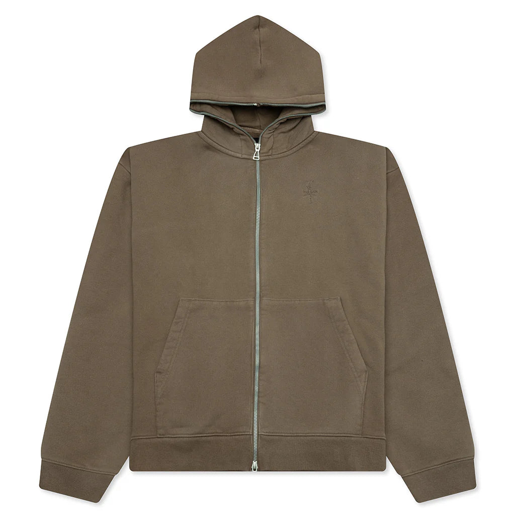Air Jordan x Travis Scott Mens Full Zip Hoodie Palomino