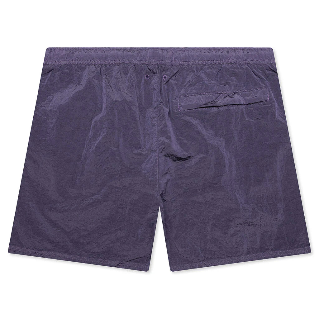 Nylon Metal Regular Fit Shorts Lavender