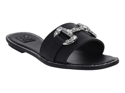 Sandalias Luna Rosa Negro para Mujer