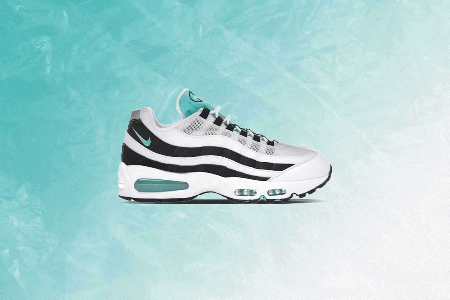 Air Max 95 OG Black Border White Hyper Jade Black Metallic Silver