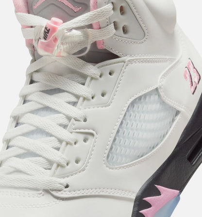 Air Jordan 5 Retro Medium Soft Pink Mens Lifestyle Shoe White Soft Pink Black