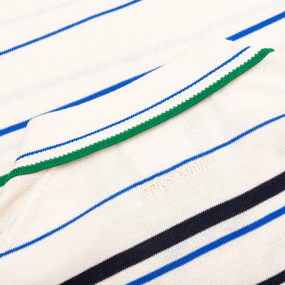 Adidas x Wales Bonner Knit Polo Wonder White Green Blue Bird
