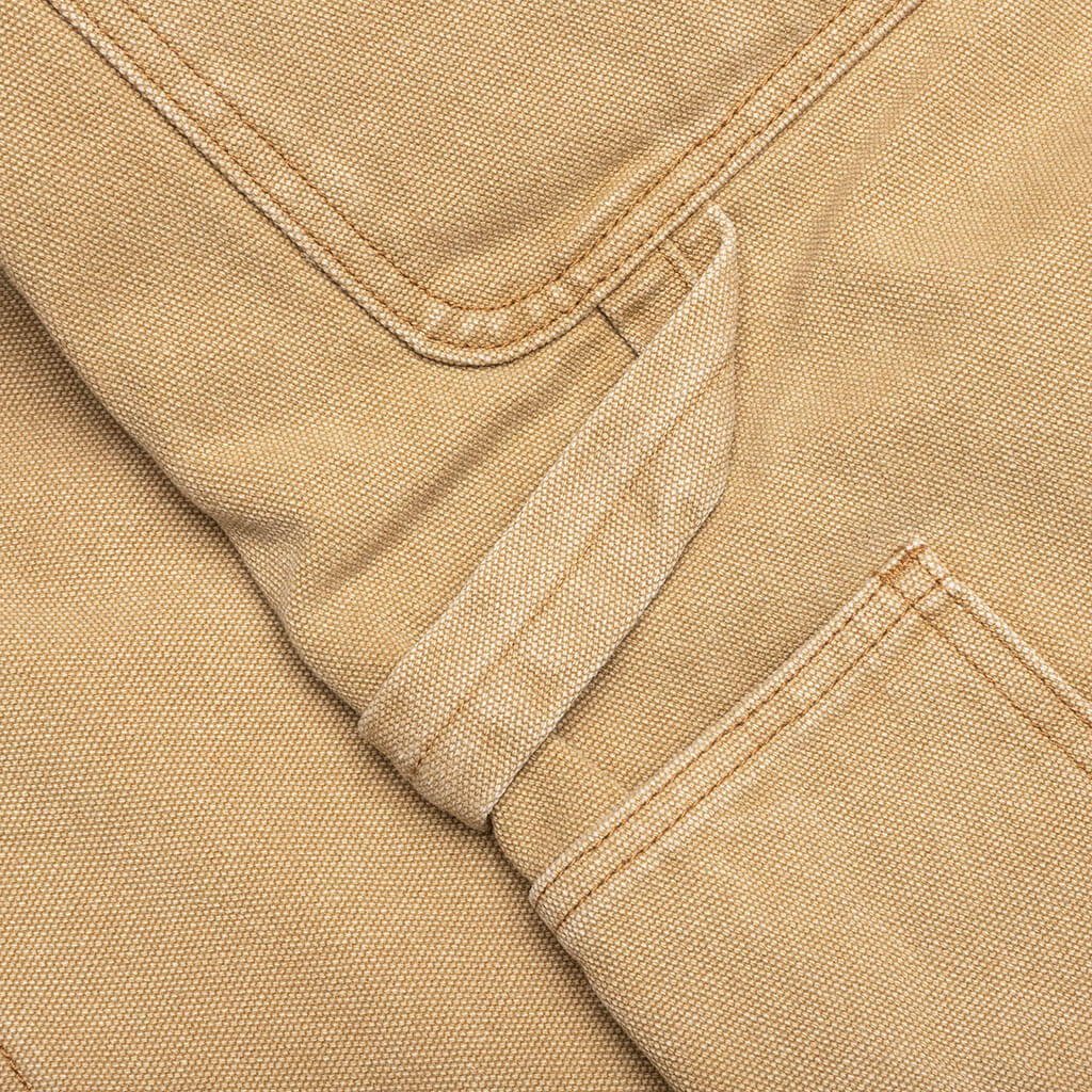 Ryan Double Knee Shorts Washed Brown