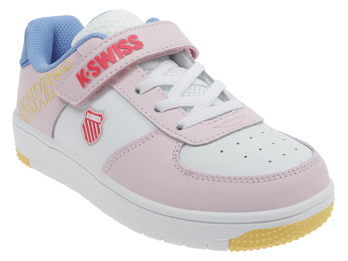 Tenis K Swiss Salt Blanco y Rosa para Niña