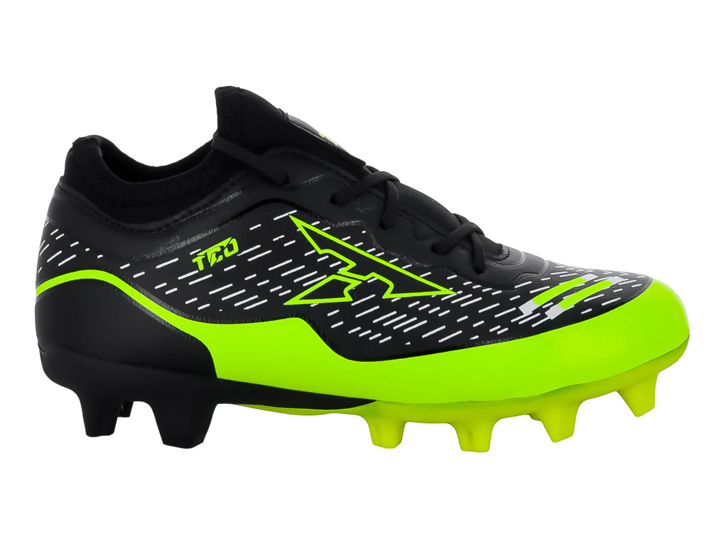 Tenis de Fútbol Leon Trucco Negro y Amarillo Neón para Niño