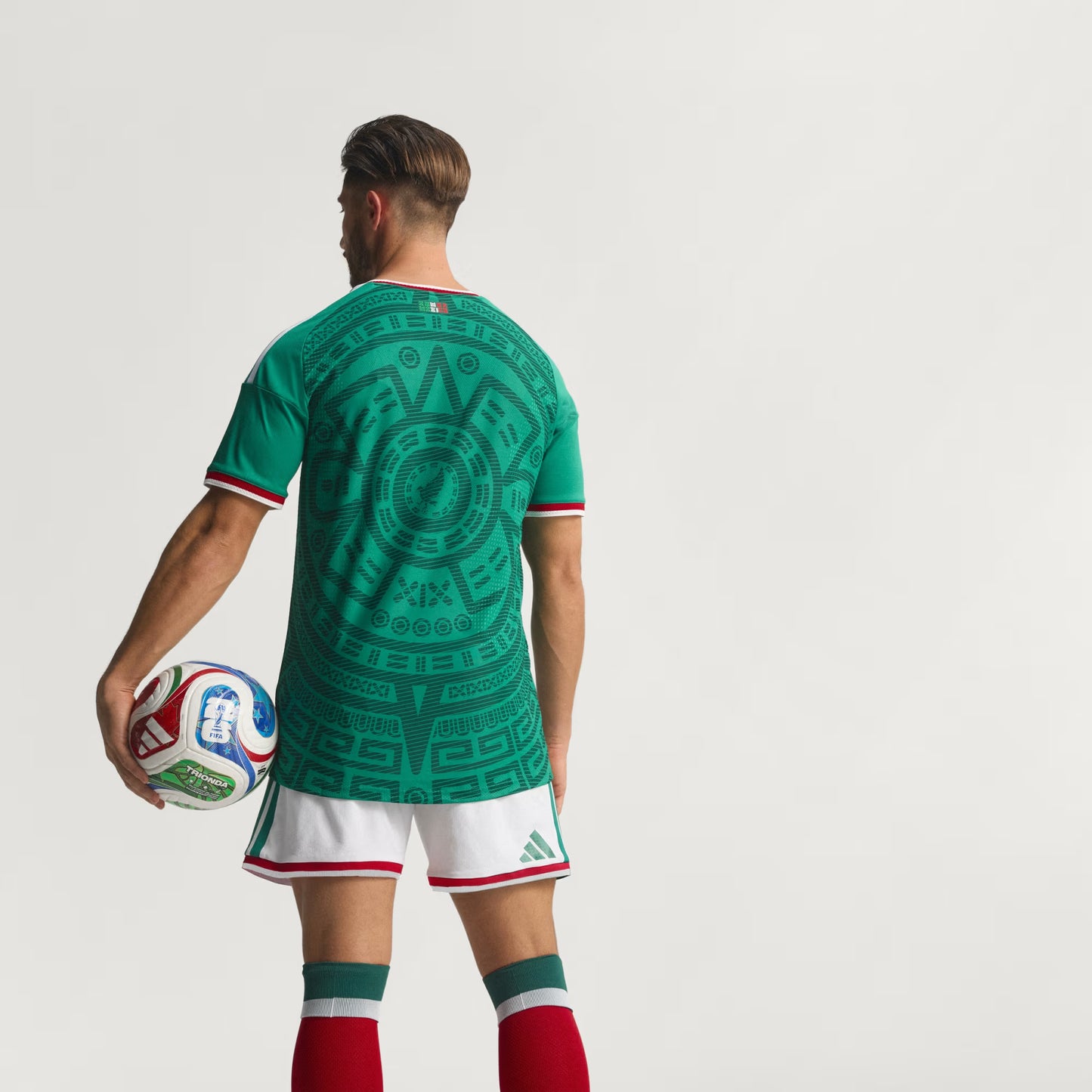 adidas Mexico Home Authentic Mens Soccer Jersey 26 Green