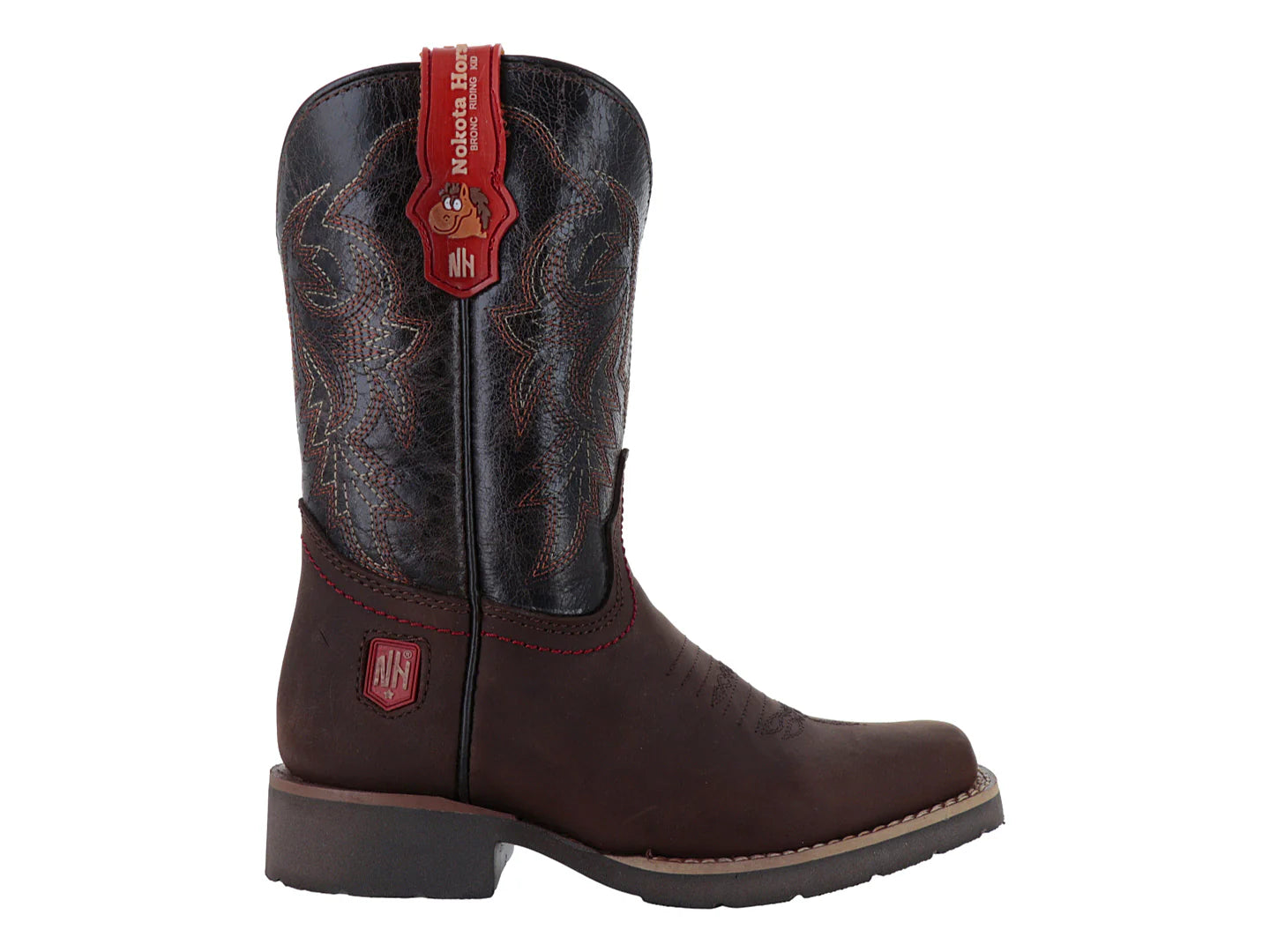 Botas Vaqueras Nokota Horse Color Chocolate para Niño