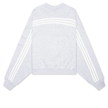 Adidas x Bad Bunny Heavy Crew Neck Hooded Balaclava Sweatshirt Light Grey Heather