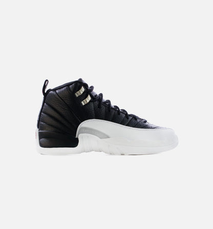 Air Jordan 12 Playoffs Grade School Lifestyle Shoe Black White