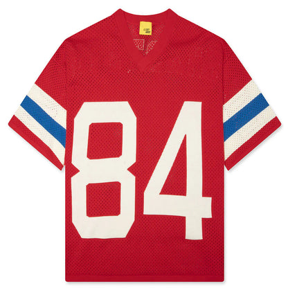 Knit Mesh Jersey Red