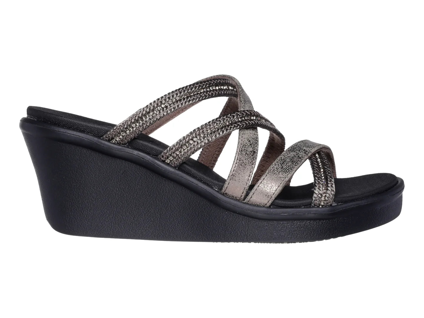 Sandalias Skechers Cali W Negro para Mujer