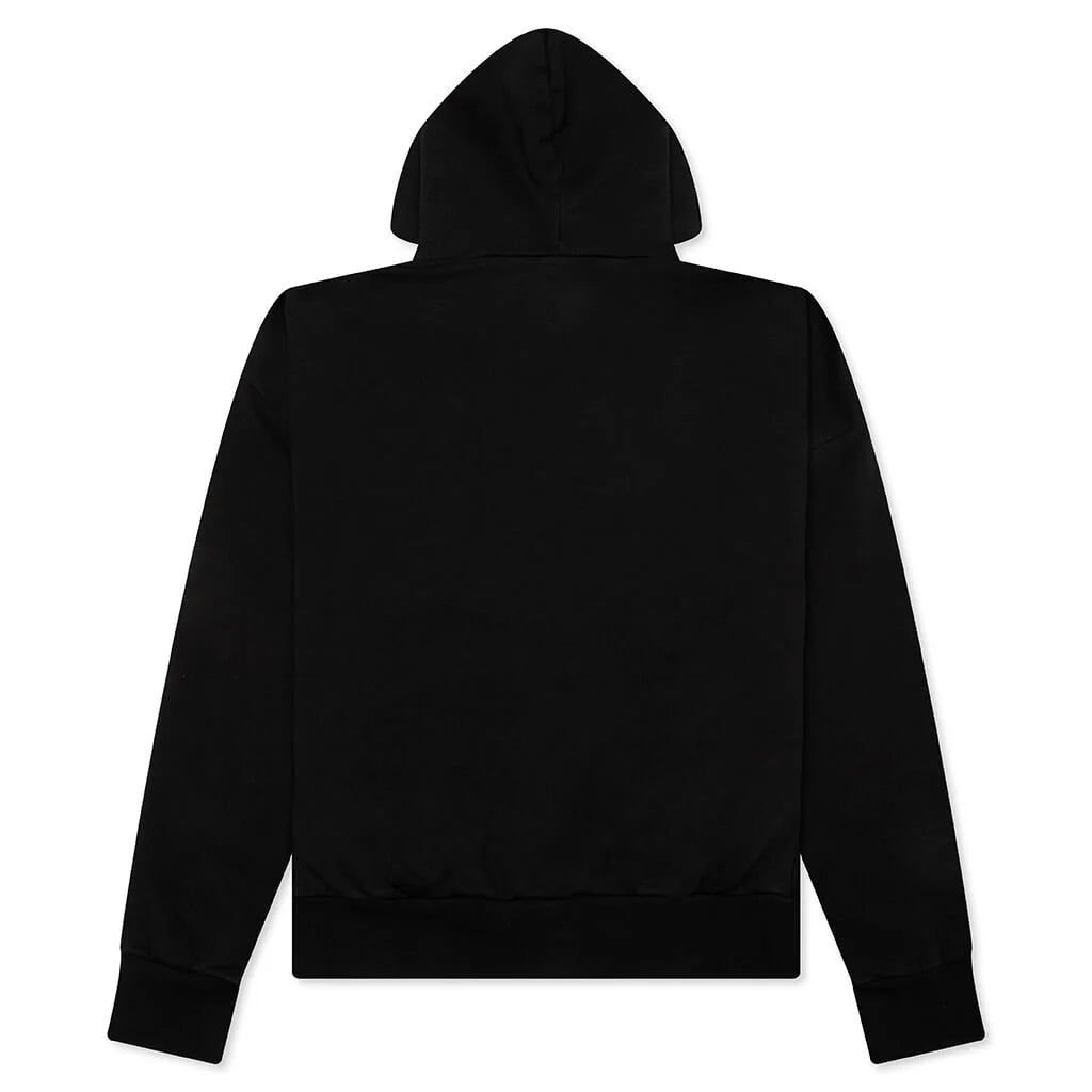 Heavy Fleece Vintage Shrunken Hoodie Black