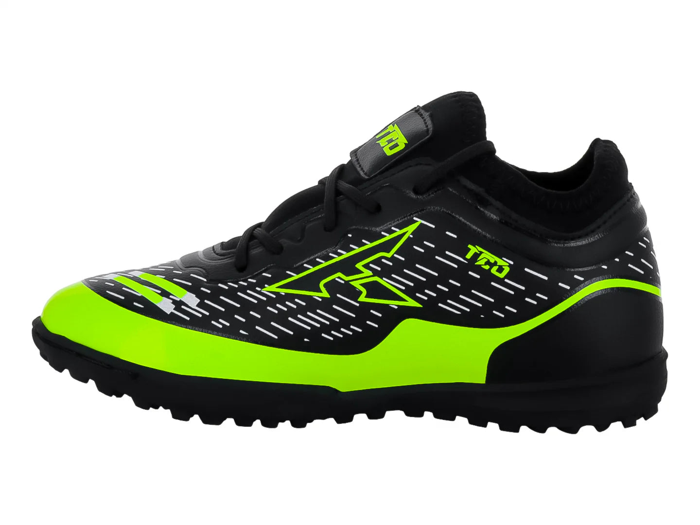 Tenis de Fútbol Leon Trucco Negro y Amarillo Neón para Niño