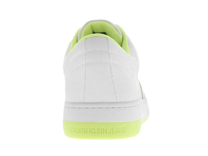 Tenis Calvin Klein Jensen Blanco con Amarillo para Hombre