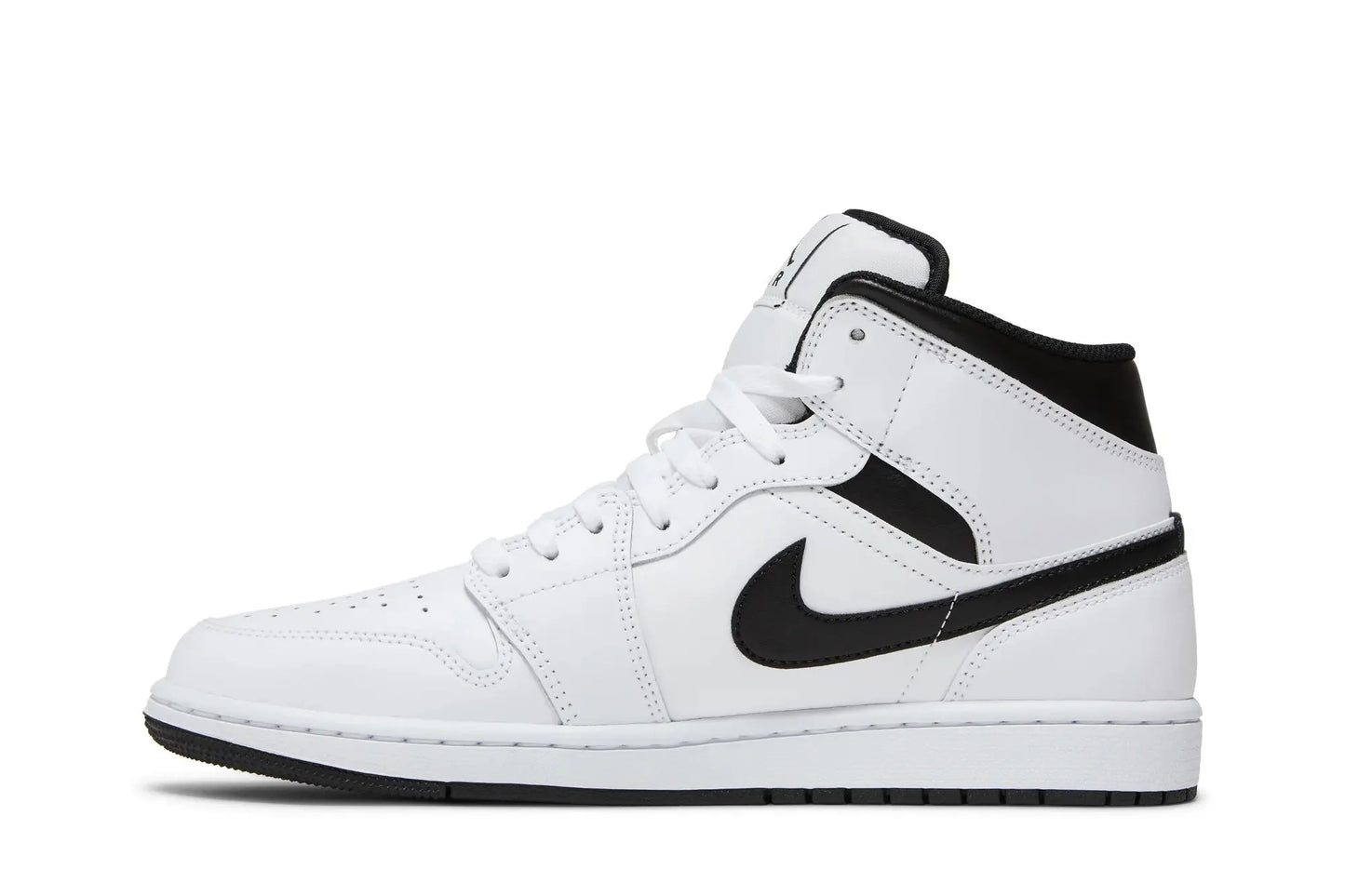 Jordan 1 Mid White Black