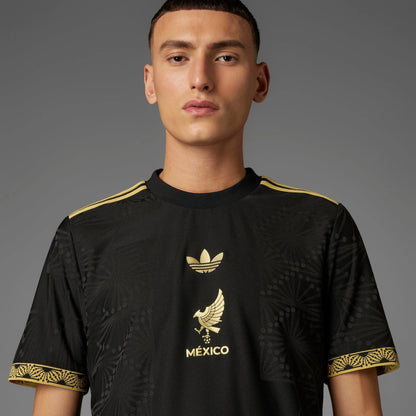 adidas Mens Mexico Gold Jersey 25 Black